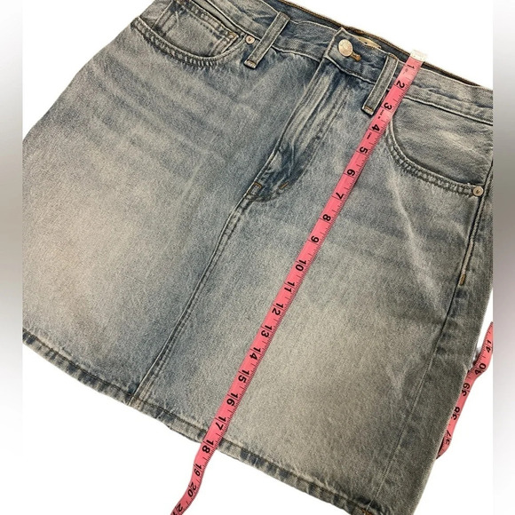 Madewell Rigid Denim Aline Mini Skirt - Picture 5 of 9